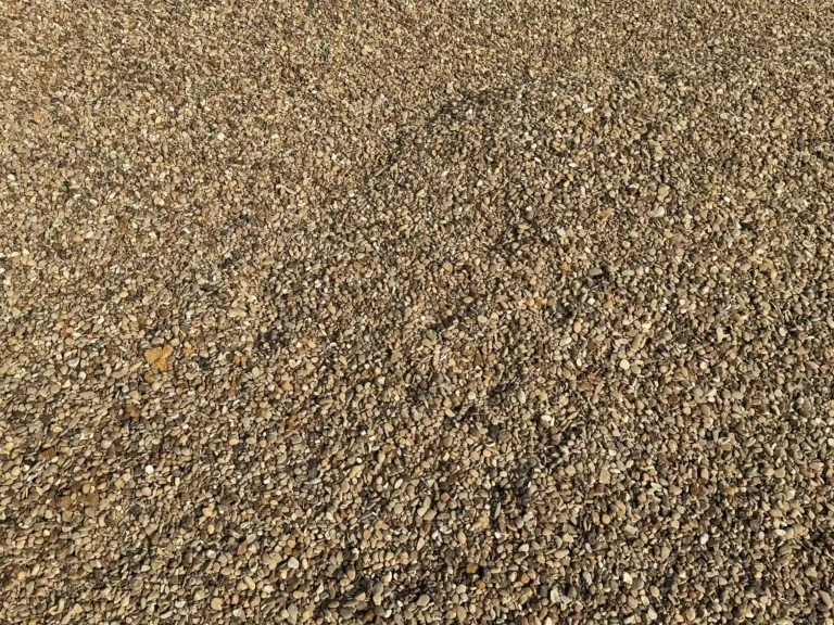 A close-up view of gravel.