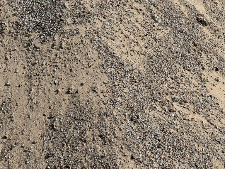 A close-up view of concrete sand.