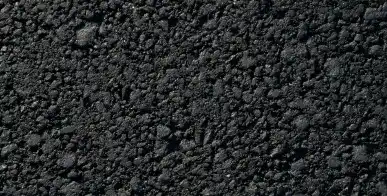 A close-up view of asphalt.