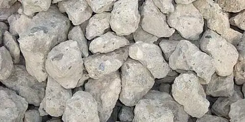 A close-up view of crushed concrete.